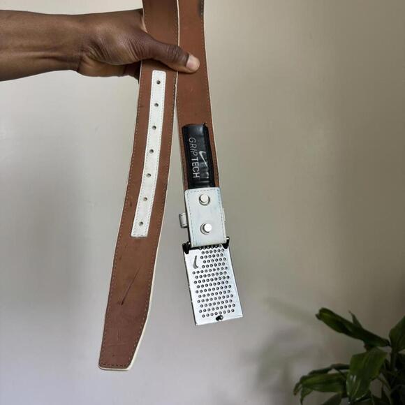 Vintage Nike Golf genuine leather white‎ belt Size 42 main image 6